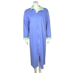 Nordstrom Intimates Long Lounge Robe Housecoat Womens XS/S Zip Front Pockets